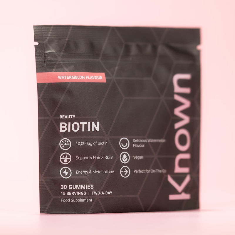 Known Nutrition biotin gummies watermelon flavour 30 count - British product