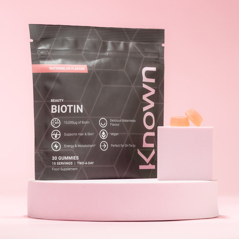 Known Nutrition biotin gummies watermelon flavour 30 count - British product