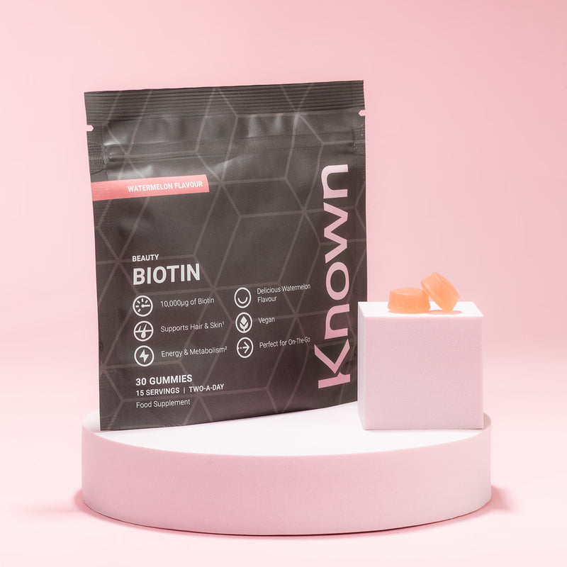 Known Nutrition biotin gummies watermelon flavour 30 count - British product