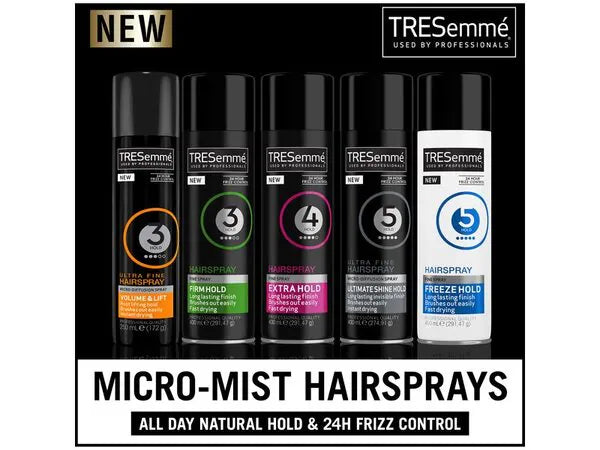 Tresemme Freeze Hold Hairspray 250ml (British brand)