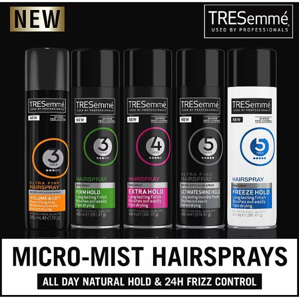 Tresemme Freeze Hold Hairspray 250ml (British brand)