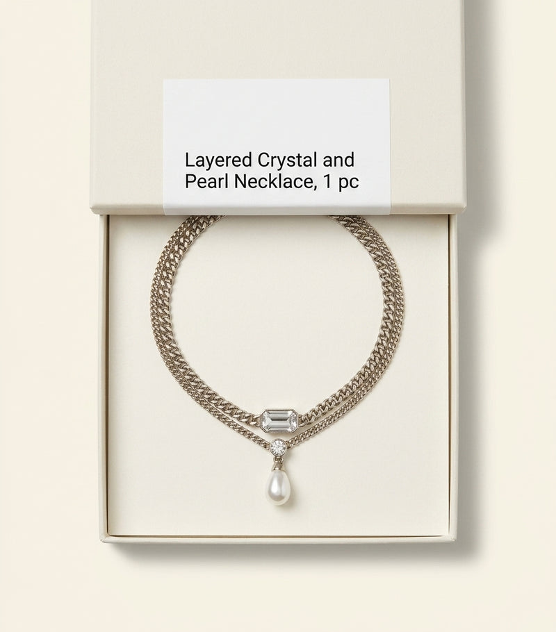 McQueen crystal-embellished skull necklace, UK version