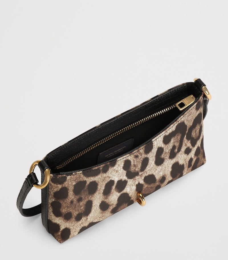 Dolce&Gabbana leopard print lock shoulder bag (British brand)