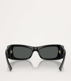 Versace acetate rectangular sunglasses with UV protection - British product