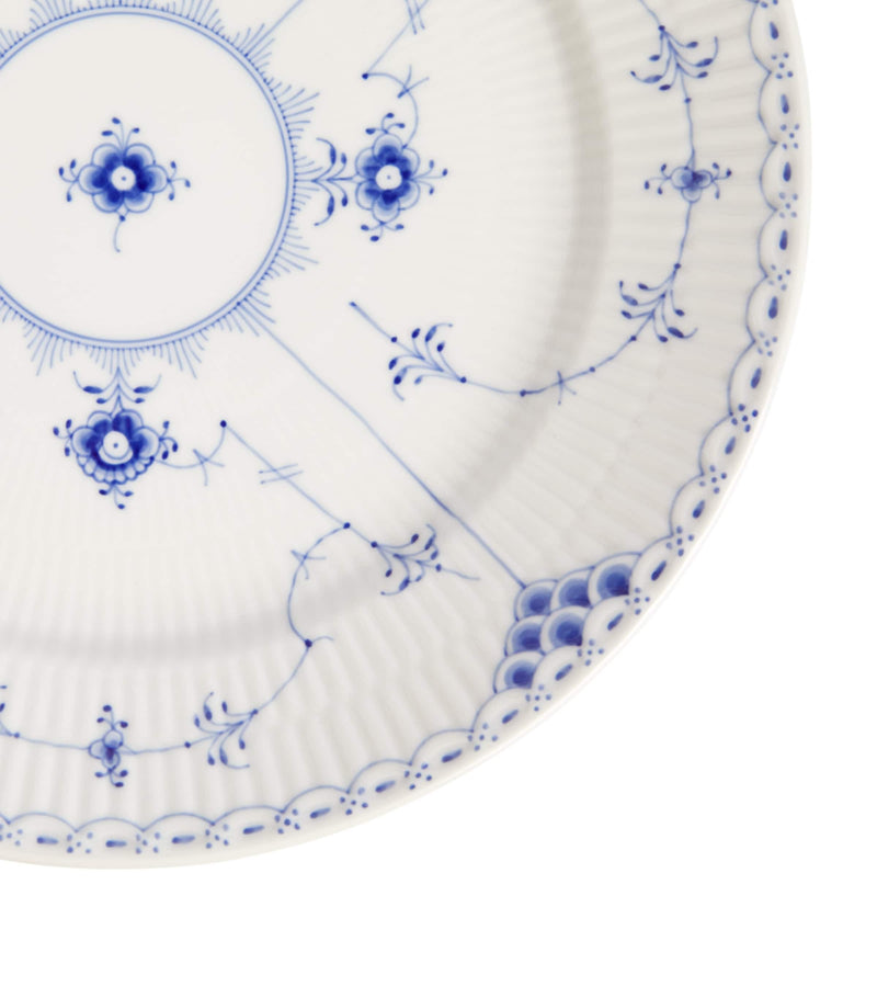 Royal Copenhagen Blue Fluted Half Lace plate 27cm, imported from the UK