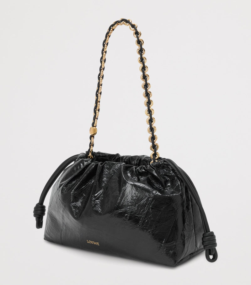 LOEWE medium eel leather Flamenco clutch bag, UK version