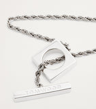 Tom Wood sterling silver square rope bracelet (British brand)