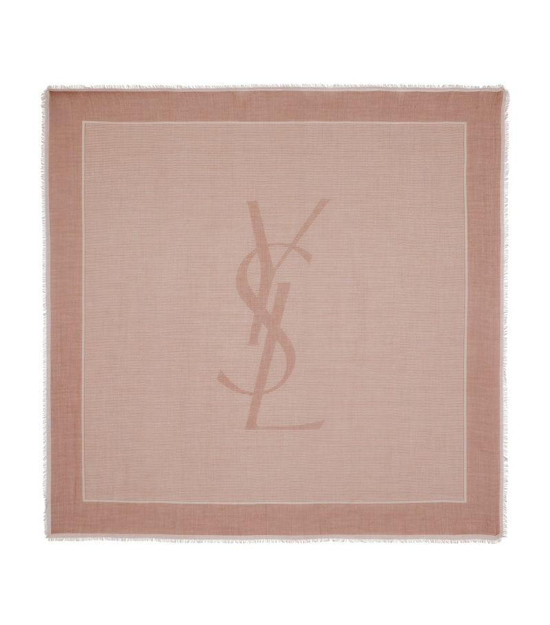 Saint Laurent Cassandre scarf 135cm, imported from the UK