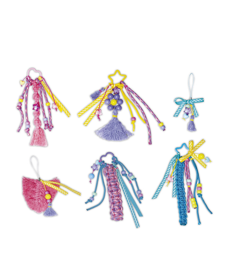 Janod set of 6 bag charms creative kit - British product