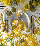 Summerill & Bishop linen round tablecloth Mimosa 260cm - British product