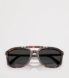 Persol Senna series square acetate sunglasses with Meflecto system (British brand)