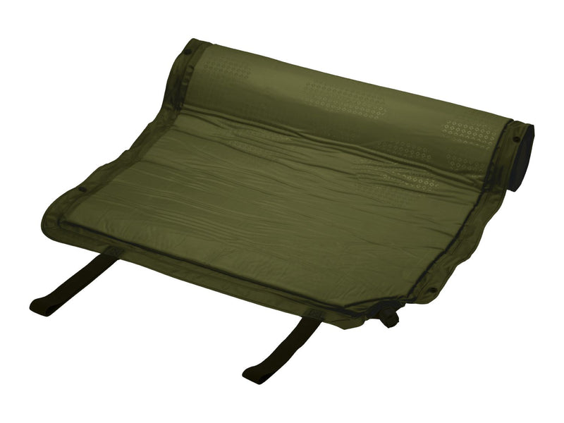 Green self-inflating camping mat with 5cm padding - British product