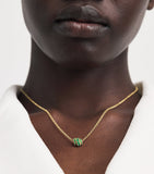Spinelli Kilcollin Vesta necklace yellow gold emerald - British product