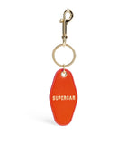 Harrods leather keyring with gold foil lettering - British product