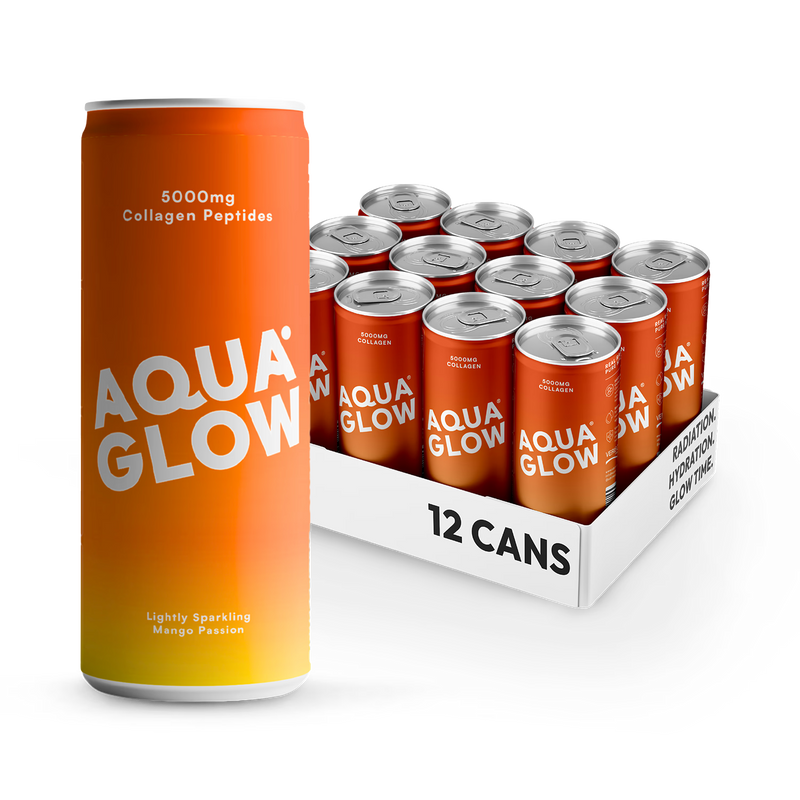 Aqua Glow Mango Passion collagen drink 12x250ml, UK version