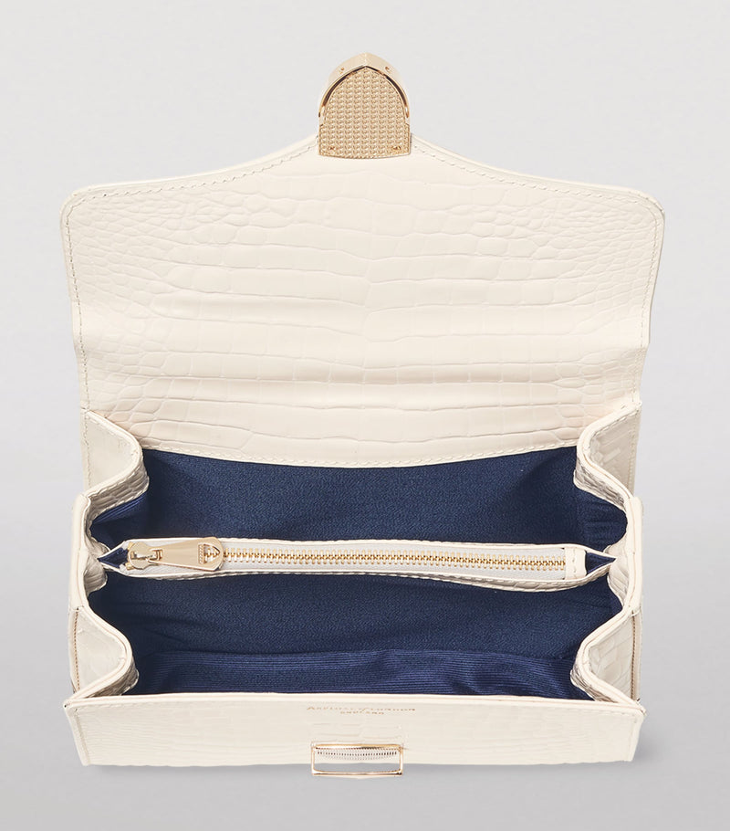 Aspinal of London Midi Mayfair Top-Handle Bag, imported from the UK