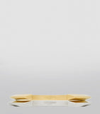 Saint Laurent peaked cuff bracelets gold and silver set, UK version