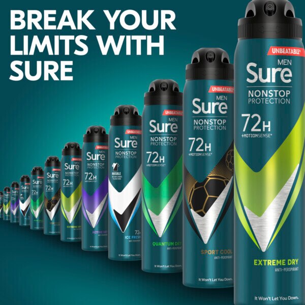 Sure Men Anti-Perspirant Aerosol Nonstop Extremedry 250ml GOODS Superdrug