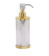 Harrods Zodiac Cylinder Soap Dispenser Luxury Bathroom Accessory- Buy online at McGrocer