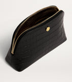 Harrods small croc-embossed leather cosmetics bag, UK version