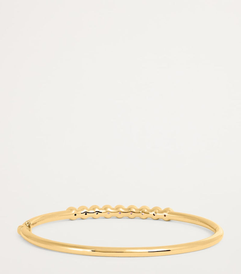Emily P. Wheeler Jill bangle mixed sapphire yellow gold (British brand)