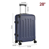 Livingandhome blue spinner suitcase 28 inch, UK version
