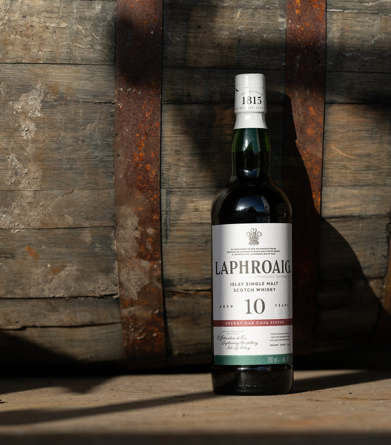Laphroaig 10-Year-Old Sherry Oak Scotch Whisky 70cl, UK version