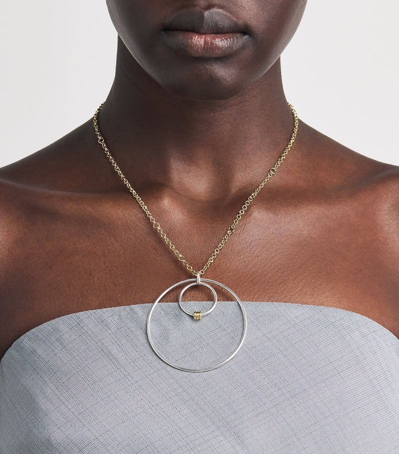 Spinelli Kilcollin Echo hoop earrings sterling silver gold, imported from the UK