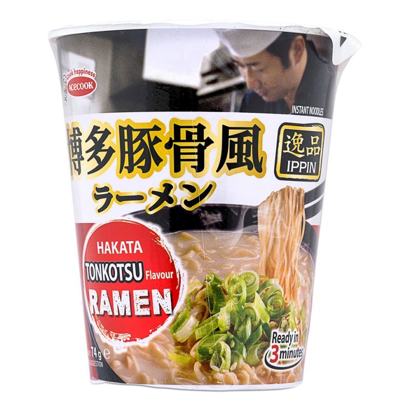 Acecook Hakata Tonkotsu flavour ramen cup, UK version