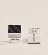 Harrods Tateossian Mother-of-Pearl and Carbon Mosaic Cufflinks- Buy online at McGrocer
