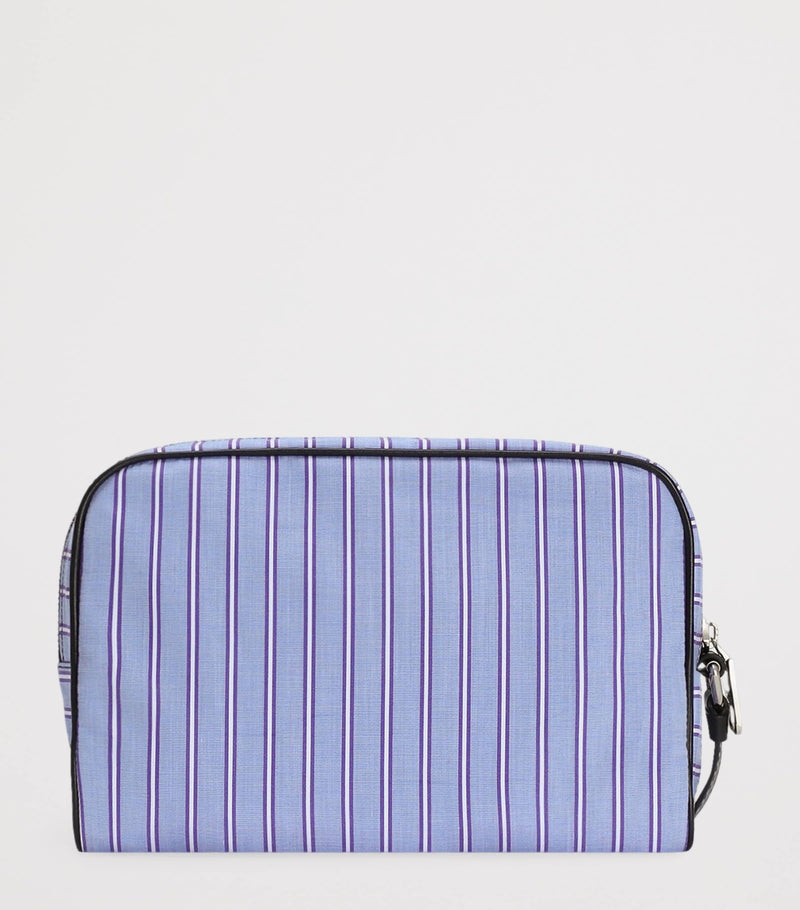 Dolce&Gabbana striped cotton clutch bag, imported from the UK