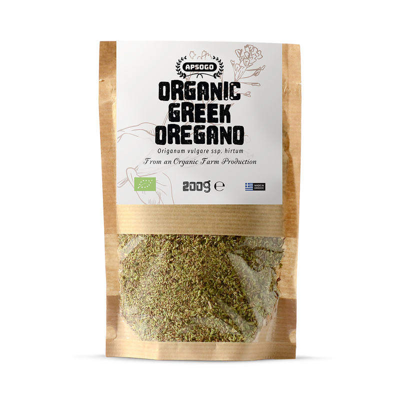 APSOGO organic dried oregano from Greece 200g, UK version