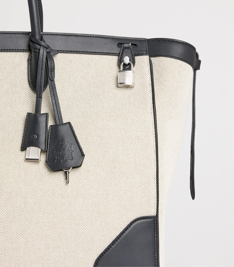Dunhill Century 45 tote bag with leather trim, imported from the UK