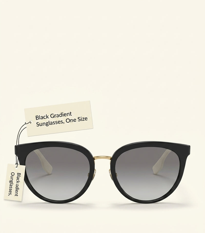 Burberry round sunglasses acetate cat eye with stripe arms - British product