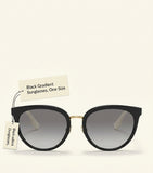 Burberry round sunglasses acetate cat eye with stripe arms - British product