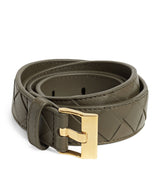 Harrods Bottega Veneta Leather Intreccio Watch Belt 2.5cm- Buy online at McGrocer