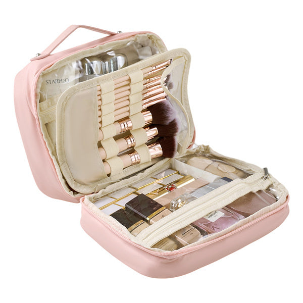 Livingandhome portable PU travel toiletry bag, imported from the UK