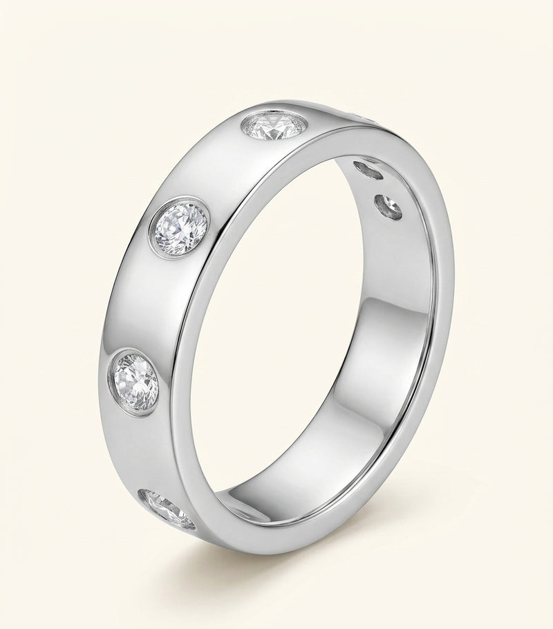 Cartier LOVE ring white gold diamond ceramic 6.5mm, imported from the UK
