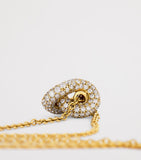 Engelbert Legacy Knot necklace 18kt yellow gold diamonds (British brand)