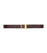 Harrods Saint Laurent Leather Logo Belt - 3cm- Buy online at McGrocer