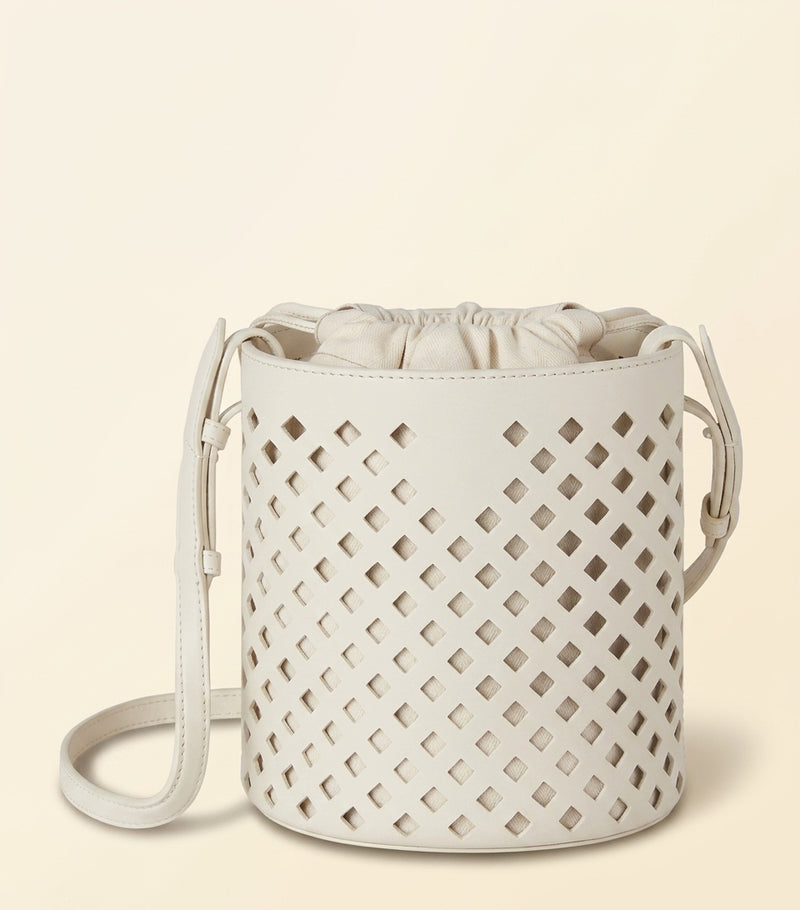 Mulberry perforated leather bucket bag, imported from the UK