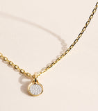 Jade Trau mini yellow gold diamond pavé charm - British product
