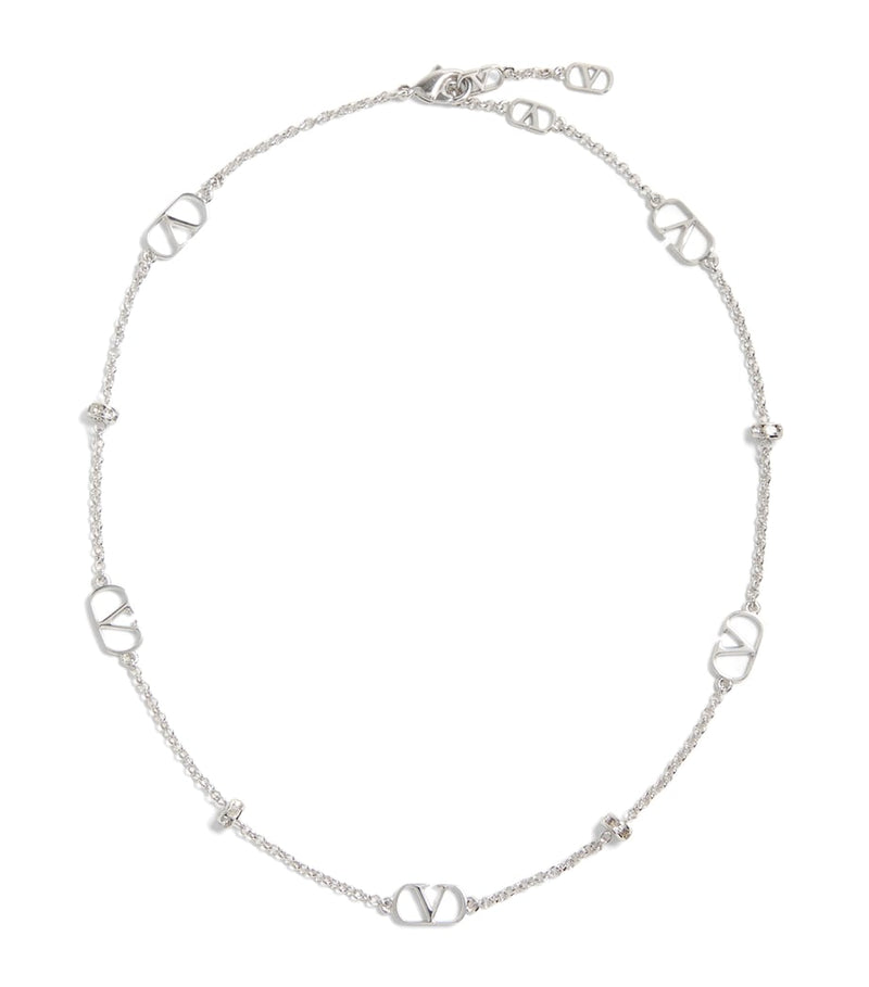 Valentino Garavani VLogo Signature Necklace 42cm (British brand)