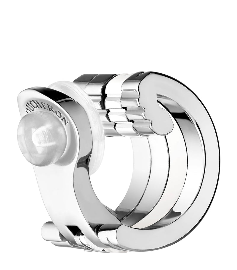 Boucheron Quatre Double White Edition earring 8mm, imported from the UK