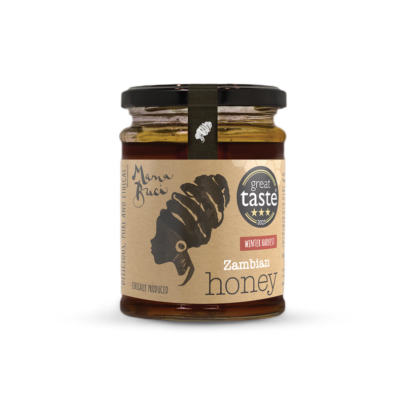 Mama Buci Winter Harvest Zambian Honey 340g, imported from Zambia