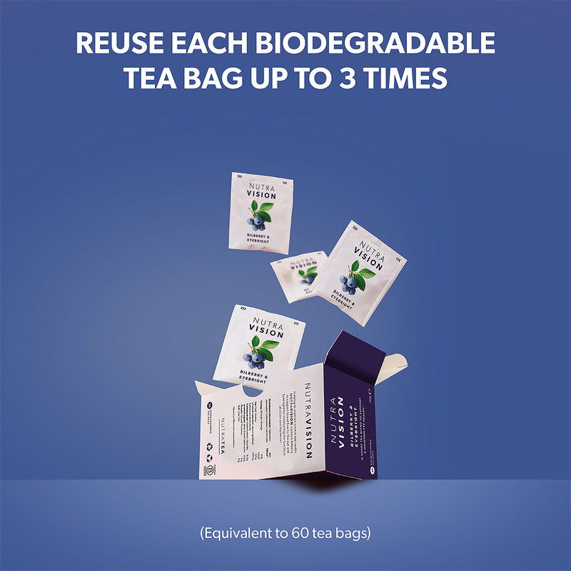 NutraVision herbal tea 20 tea bags (British brand)