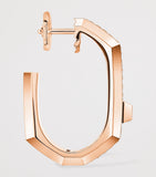 Messika Modernist medium rose gold 0.30ct diamond single hoop earring, UK version