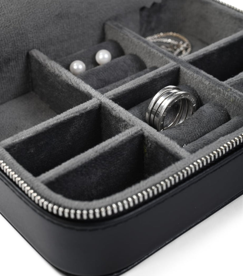 Buben & Zorweg leather Roma jewellery case 6.5cm x 16cm x 12cm - British product