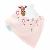 Ziggle Bandana Dribble Bib Pink Sheep (British brand)