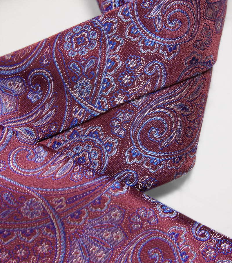 Eton paisley silk tie 8cm - British product